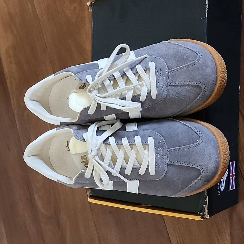Gola Elan Women's Gray and White Sneakers